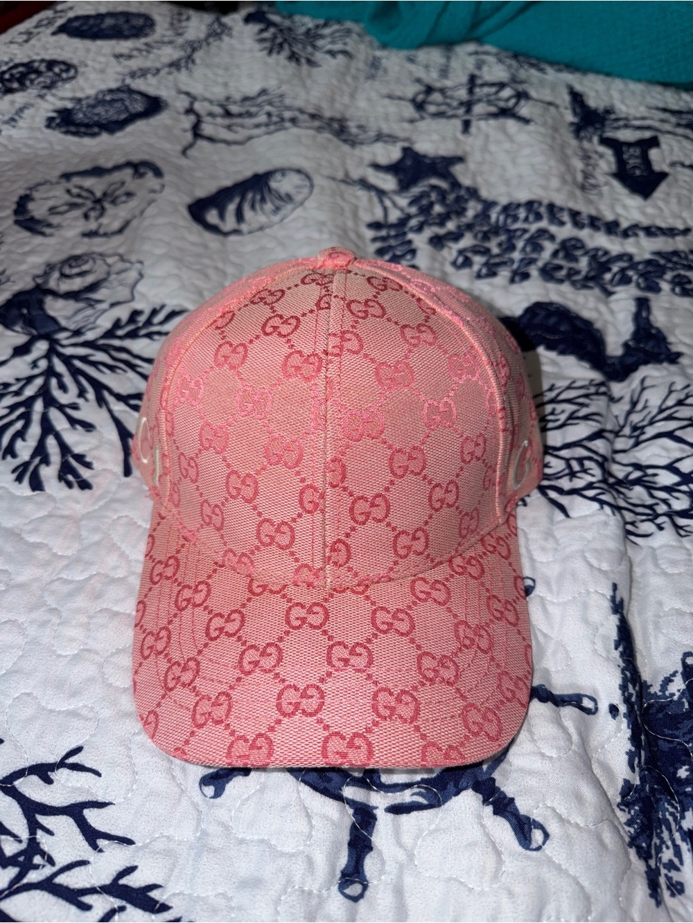 Pink GG Monogram Baseball Cap